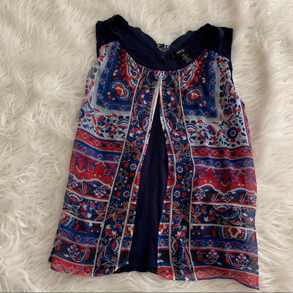 Style & Co Blue Top
